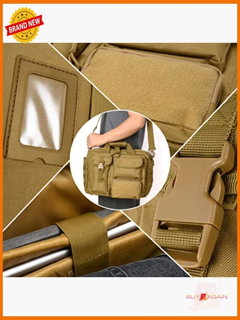 Stypos Tactical Messenger Bag 14inch 15.6inch Laptop Briefcase Military Flight